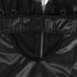 Large Black Zipper Babydoll With Garter
